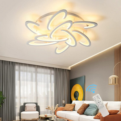 Garwarm 42W Modern Design Flush Mount Dimmable LED Ceiling Light