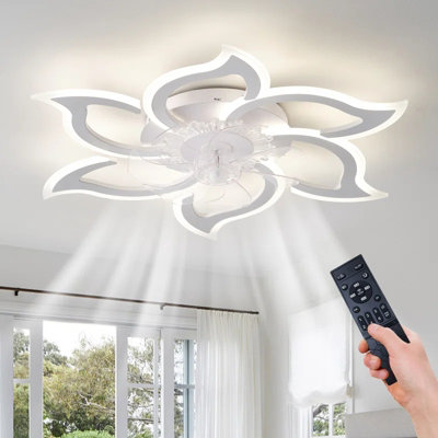 Garwarm 83cm 7 - Blade Dimmable LED Reversable Ceiling Fan