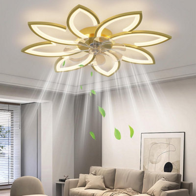 22" Smart Low Profile Ceiling Fans With Lights Remote,Quiet DC Motor,Bladeless Flush Mount Ceiling Fan Controlled By WiFi Alexa App,Modern Black For Small Indoor Bedroom Outdoor Patio