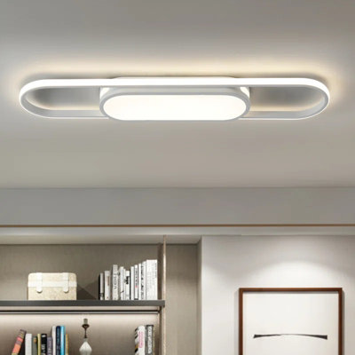 Garwarm  Black and White LED Flush Mount Ceiling Light