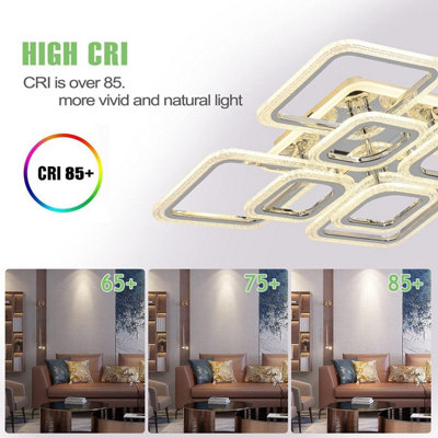 Garwarm Ceiling Lights Living Room Acrylic Flush Mount Led Ceiling ...