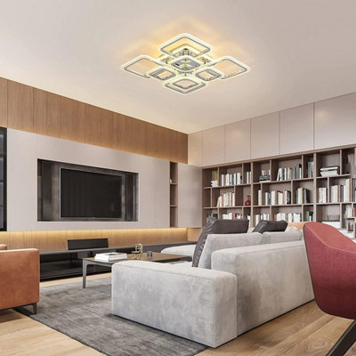 Garwarm Ceiling Lights Living Room Acrylic Flush Mount Led Ceiling ...