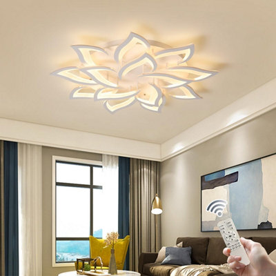 Garwarm Dimmable Flush Mount Ceiling Light with Remote control