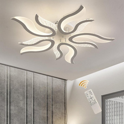 Garwarm LED Ceiling Light, 50W Flush Mount Ceiling Chandeliers Lights Fixture, Ceiling Lamp Chandelier for Living Room, Bedroom