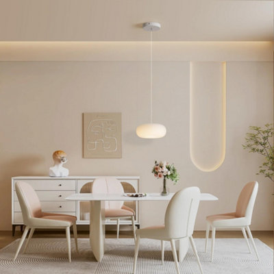 Garwarm LED Ceiling Light Dimmable Flush Mount Metal Acrylic for Living ...