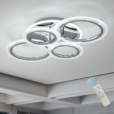 Garwarm Modern Ceiling Light 58W Dimmable Flush Mount LED Ceiling Lamp ...