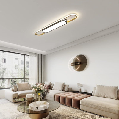 Garwarm Modern Flush Mount Dimmable Acrylic LED Ceiling Lamp with ...