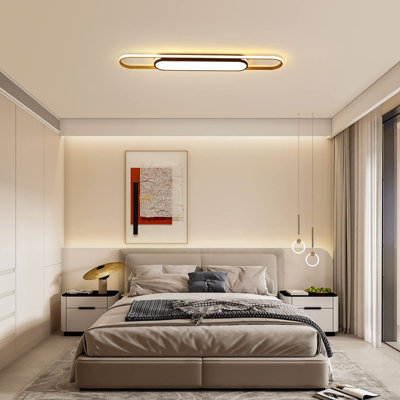 Garwarm Modern Flush Mount Dimmable Acrylic LED Ceiling Lamp with ...