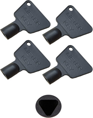 Gas Meter Box Keys Pack of 4 Replacement Keys