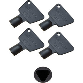 Gas Meter Box Keys Pack of 4 Replacement Keys