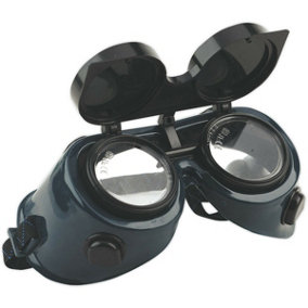 Gas Welding Goggles with Flip Up Lens - Shade 5 - Indirect Ventilation - PPE