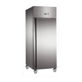 Gastroline 600 Litre Stainless Steel Single Door Catering Freezer With Fitted Castors