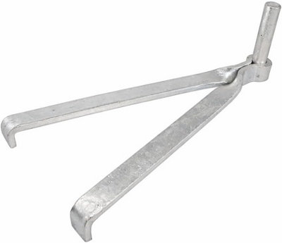 Gate Hooks to Build 9 Inch x 19mm- Single Brick - Hot Dipped Galvanised