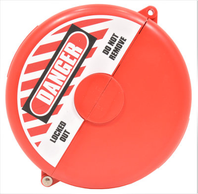 Gate Valve Lockout 127 - 165mm Red Hinged With Hollow Centre