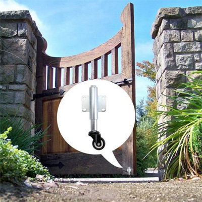 Gate Wheel Spring Loaded Garden Galvanised Heavy Duty Sliding Caster ...