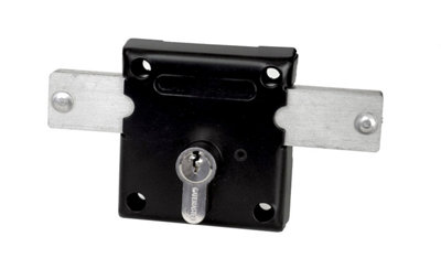 Gatemaster Black Heavy Duty Locking Bolt Screw Fixed