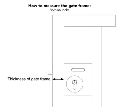 Gatemaster Superlock digital combination gate lock double sided for 40 ...