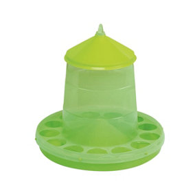 Gaun Plastic Poultry Feeder With Legs Green (4kg)