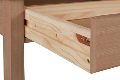 Gava 2 Drawer Desk in Stained/Wax