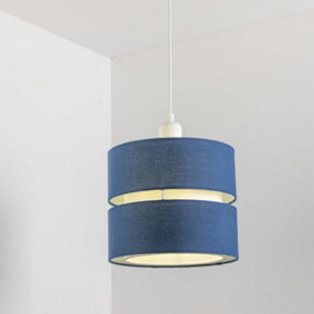 Blue lamp outlet shade b&q