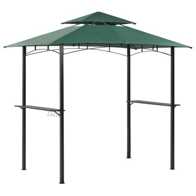 Gazebo 240 x 148 cm Dark Green NARO