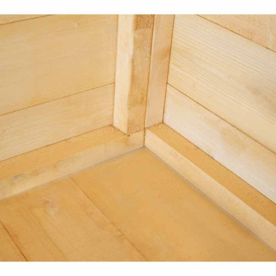 Gazebo 6 x 6 Feet Pressure Treated Double Door with Two Opening Windows Summerhouse - 4