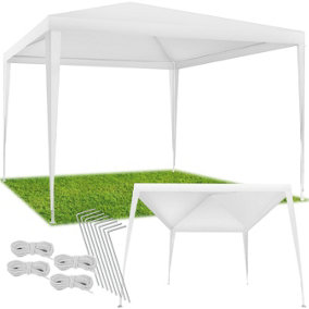 Gazebo Kara - 3 x 3 m, water & UV resistant, guy ropes and pegs included  - white
