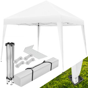 Gazebo Linosa - 3 x 3 m, foldable, water-resistant, UV protection  - white