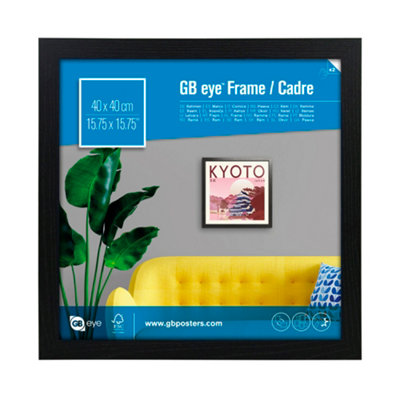 GB Eye Contemporary Wooden Black Picture Frame 40 x 40cm DIY at B&Q