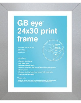 GB Eye Contemporary Wooden Grey Picture Frame - 24 x 30cm