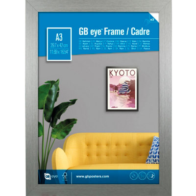 GB Eye Contemporary Wooden Grey Picture Frame - A3 - 29.7 x 42cm