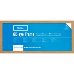 GB Eye Contemporary Wooden Oak Picture Frame - 30 x 75cm