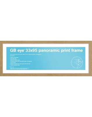 GB Eye Contemporary Wooden Oak Picture Frame - 33 x 95cm