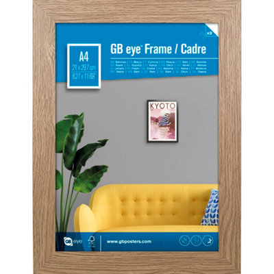 GB Eye Contemporary Wooden Oak Picture Frame - A4 - 21 x 29.7cm