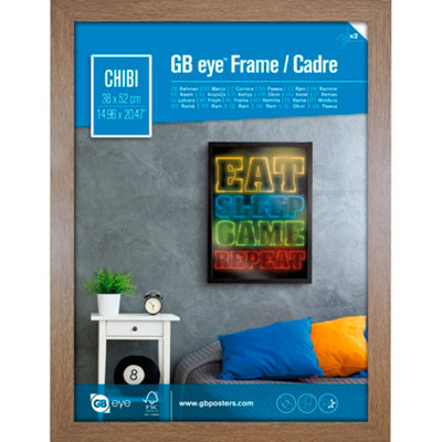 GB Eye Contemporary Wooden Oak Picture Frame - Chibi - 52 x 38cm