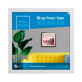 GB Eye Contemporary Wooden White Picture Frame - 40 x 40cm