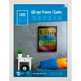 GB Eye Contemporary Wooden White Picture Frame - Chibi - 52 x 38cm