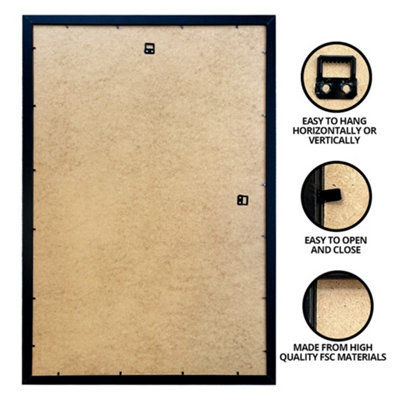 GB Posters White Picture Frame 60 x 80cm - MDF Poster & Photo Frame