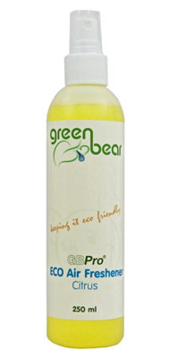 GBPro Eco Air Freshener (Odour Eater), CITRUS Scent Deodorizer - Concentrated Odouriser Spray 250ml