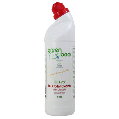 GBPro Eco (Concentrated) Toilet Cleaner Gel (+ descaler) with Ecolabel - 1 Litre - Refillable Bottle - Money saving size