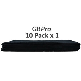 GBPro Eco Premium Microfibre Cloth - Black 40 x 40cm (Pack of 10)