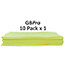 GBPro Eco Premium Microfibre Cloth - Yellow 40 x 40cm (Pack of 10)