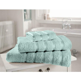 GC GAVENO CAVAILIA 12 Piece Kensington Face Towel 30x30 Duck Egg 500 GSM Quick Dry & Water Absorbent Towel