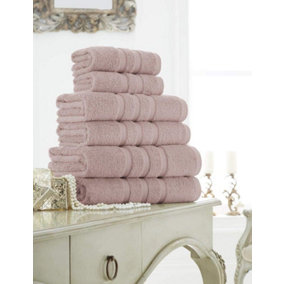 GC GAVENO CAVAILIA 2 Pack Zero Twist Bath Towel 70x120 Blush Pink Quick Absorbent & Super Soft Towels
