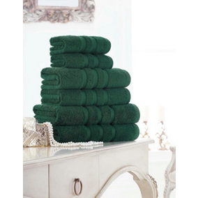 GC GAVENO CAVAILIA 2 Pack Zero Twist Bath Towel 70x120 Dark Green Quick Absorbent & Super Soft Towels