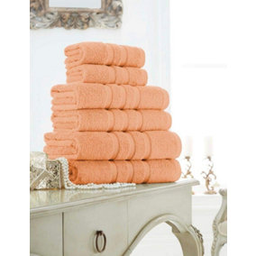 GC GAVENO CAVAILIA 2 Pack Zero Twist Bath Towel 70x120 Peach Quick Absorbent & Super Soft Towels