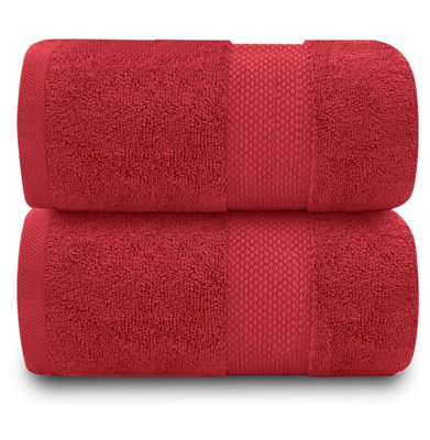 GC GAVENO CAVAILIA 2PK Miami Jumbo Bath Sheet 100X180 Wine 700 GSM ...