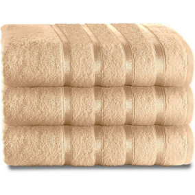 GC GAVENO CAVAILIA 3 Piece Kensington Bath Sheet 80x140 Peach 500 GSM Quick Dry & Water Absorbent Towel