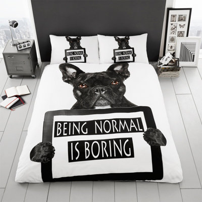 GC GAVENO CAVAILIA 3D Being Normal Is Boring Duvet Cover Bedding Set Single 2PC With Matching Pillowcases