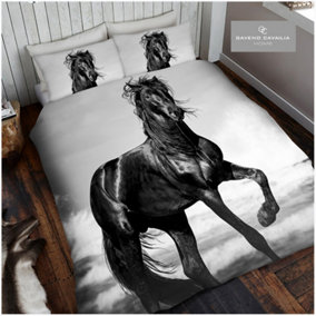 GC GAVENO CAVAILIA 3D Stallion Duvet Cover Bedding Set King 3PC With Matching Pillowcases